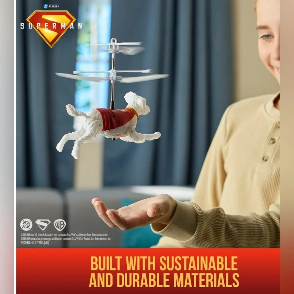 DC Comics SUPERMAN up in the Sky! Flying Krypto, 7.5-Inch Hovering Superdog